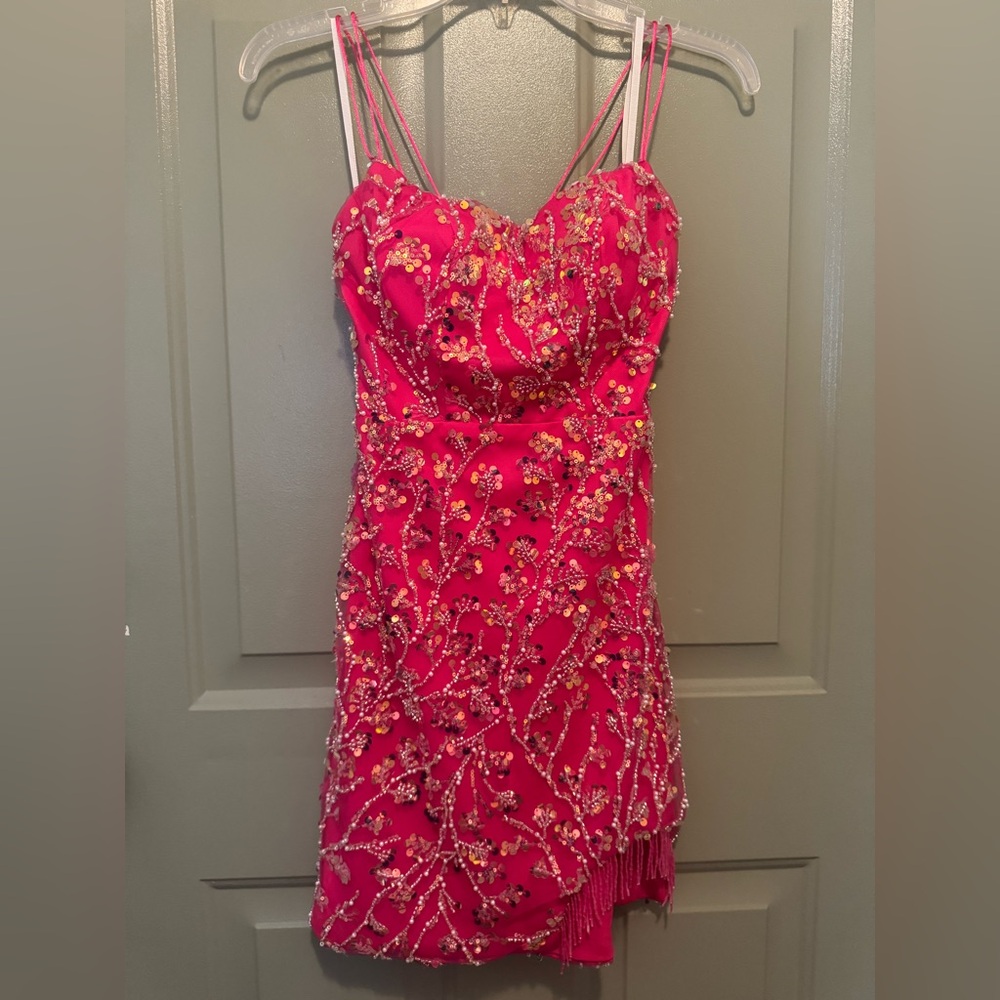 Hot Pink Homecoming Dress